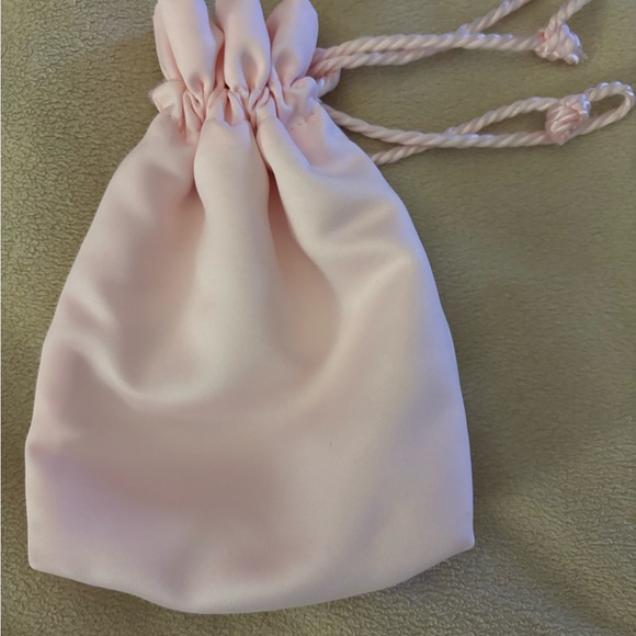 Angel Rhinestone Pink Soft Drawstring Bag. - Picture 3 of 6